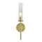 Afx Huntington 18'' Wall Sconce, Clear Ribbed Glass Shade, Light Antique Brass Finish HNTS0518MBLB - alternate 4